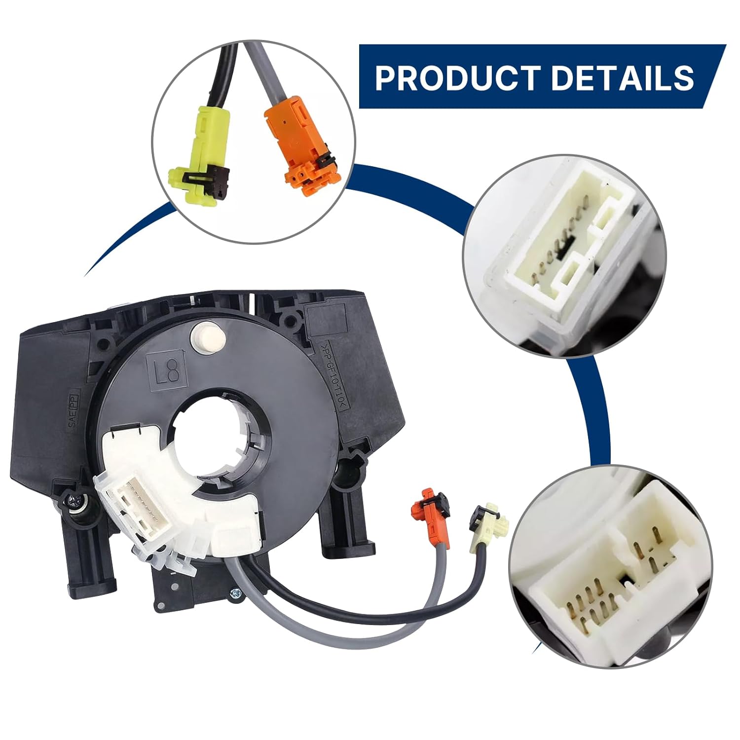 25560-9CH2D Clock Driver Plug Connector Spring for Nissan Rogue 2007-2015, Versa/Sentra 2007-2012, Nissan Titan 2004-2015, Murano 2003-2007, Maxima/Quest/350Z 2004-2009